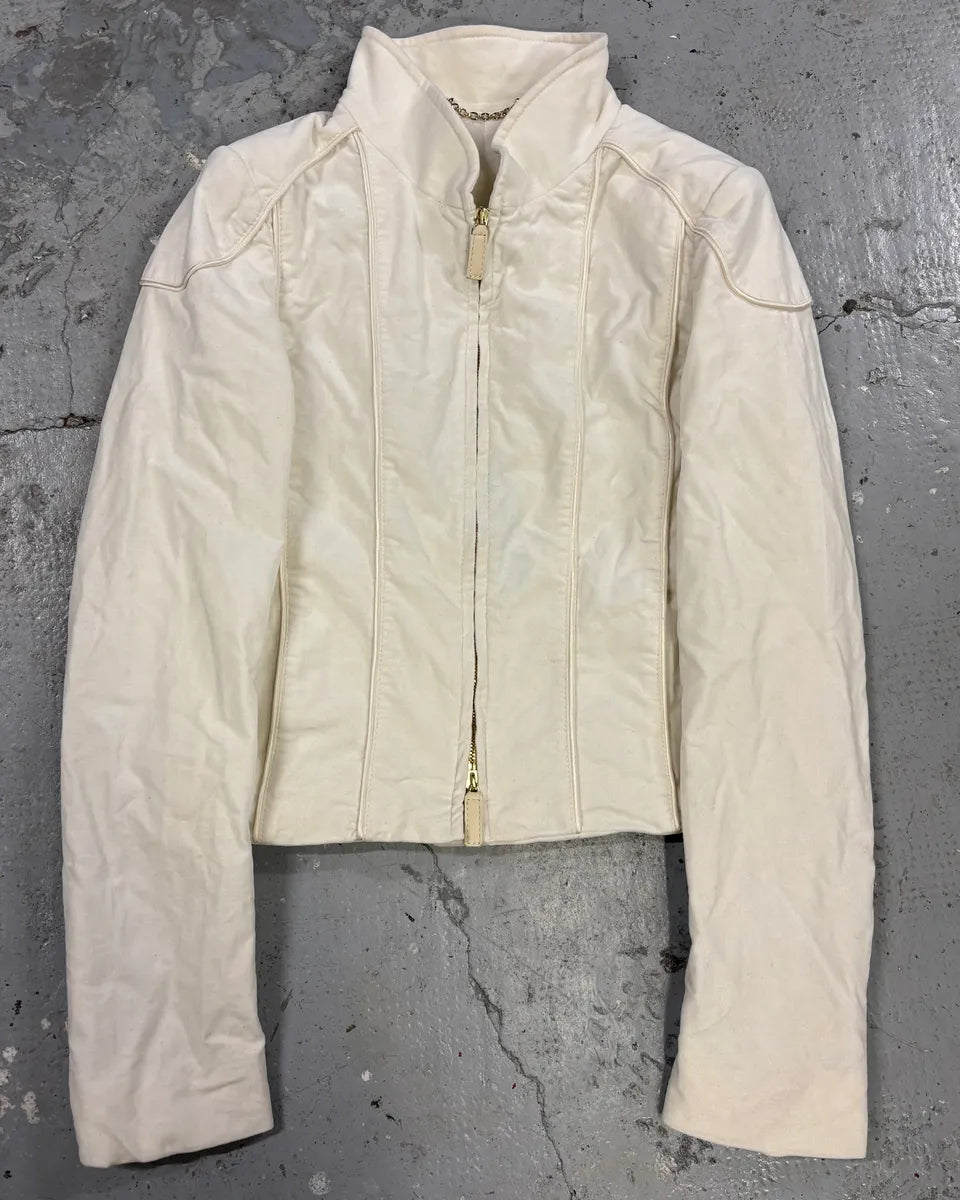 2000s Gucci Beige Lady Cotton Jacket QrbQrYT 0