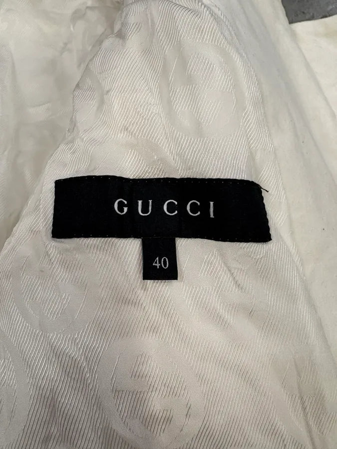 2000s Gucci Beige Lady Cotton Jacket QrbQrYT 7