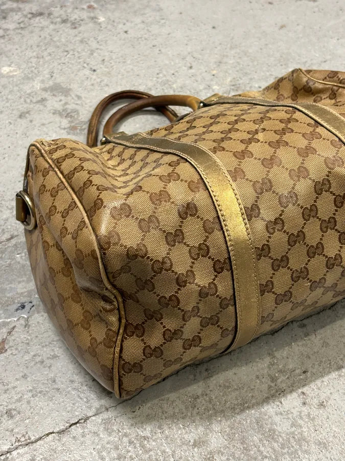 2000s Gucci Beige Monogram Canvas Tote Bag TtjDNvM 6