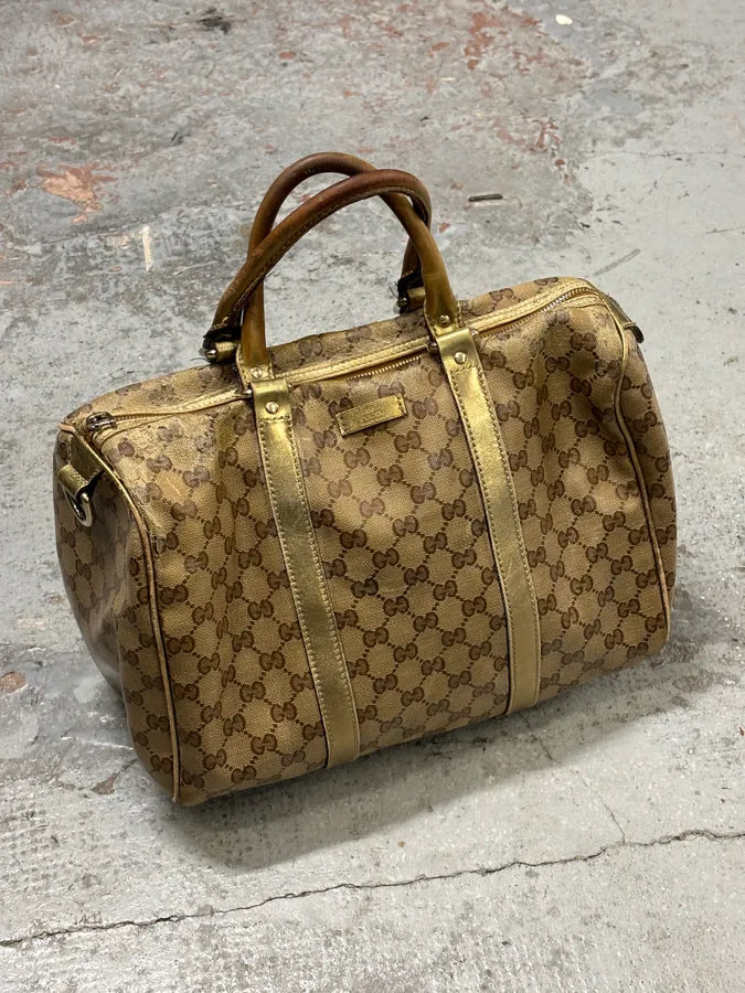 2000s Gucci Beige Monogram Canvas Tote Bag TtjDNvM 0