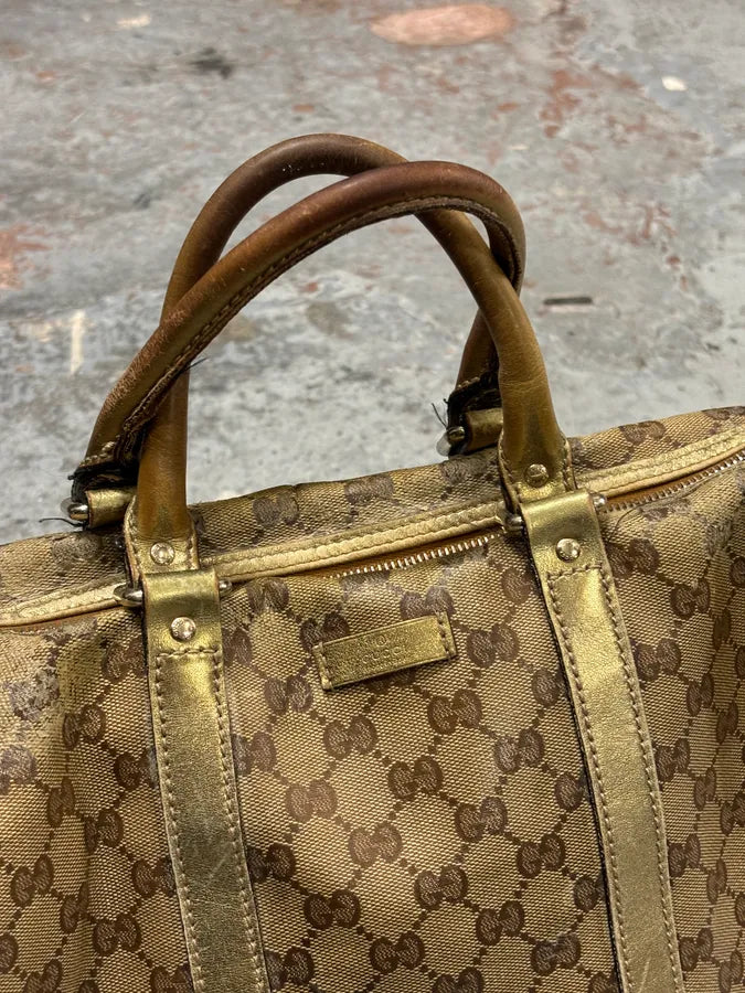 2000s Gucci Beige Monogram Canvas Tote Bag TtjDNvM 10