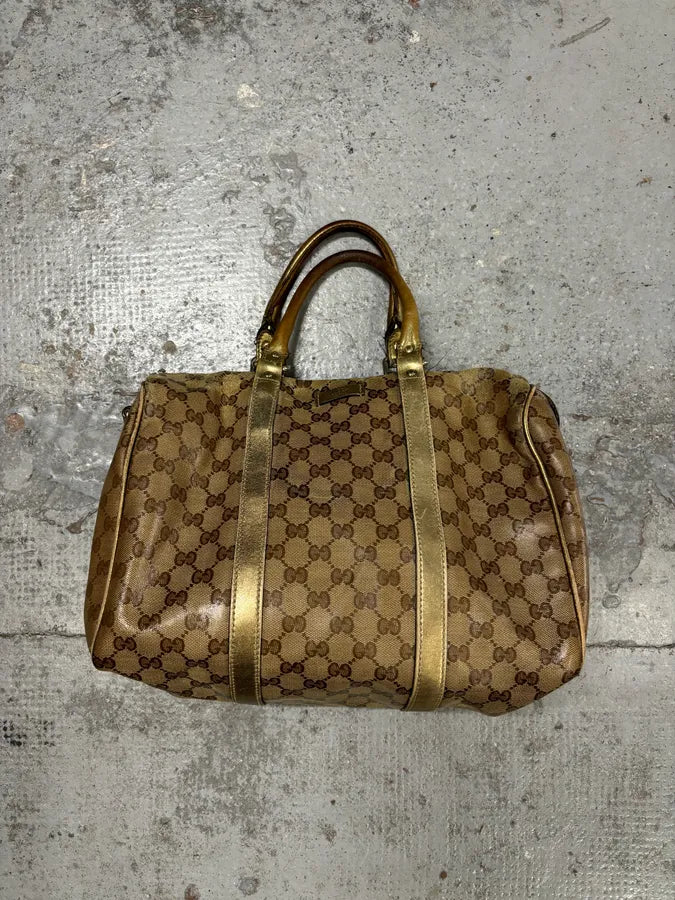2000s Gucci Beige Monogram Canvas Tote Bag TtjDNvM 4