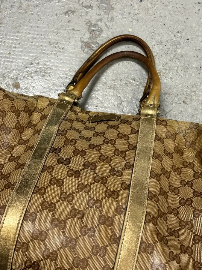 2000s Gucci Beige Monogram Canvas Tote Bag TtjDNvM 7