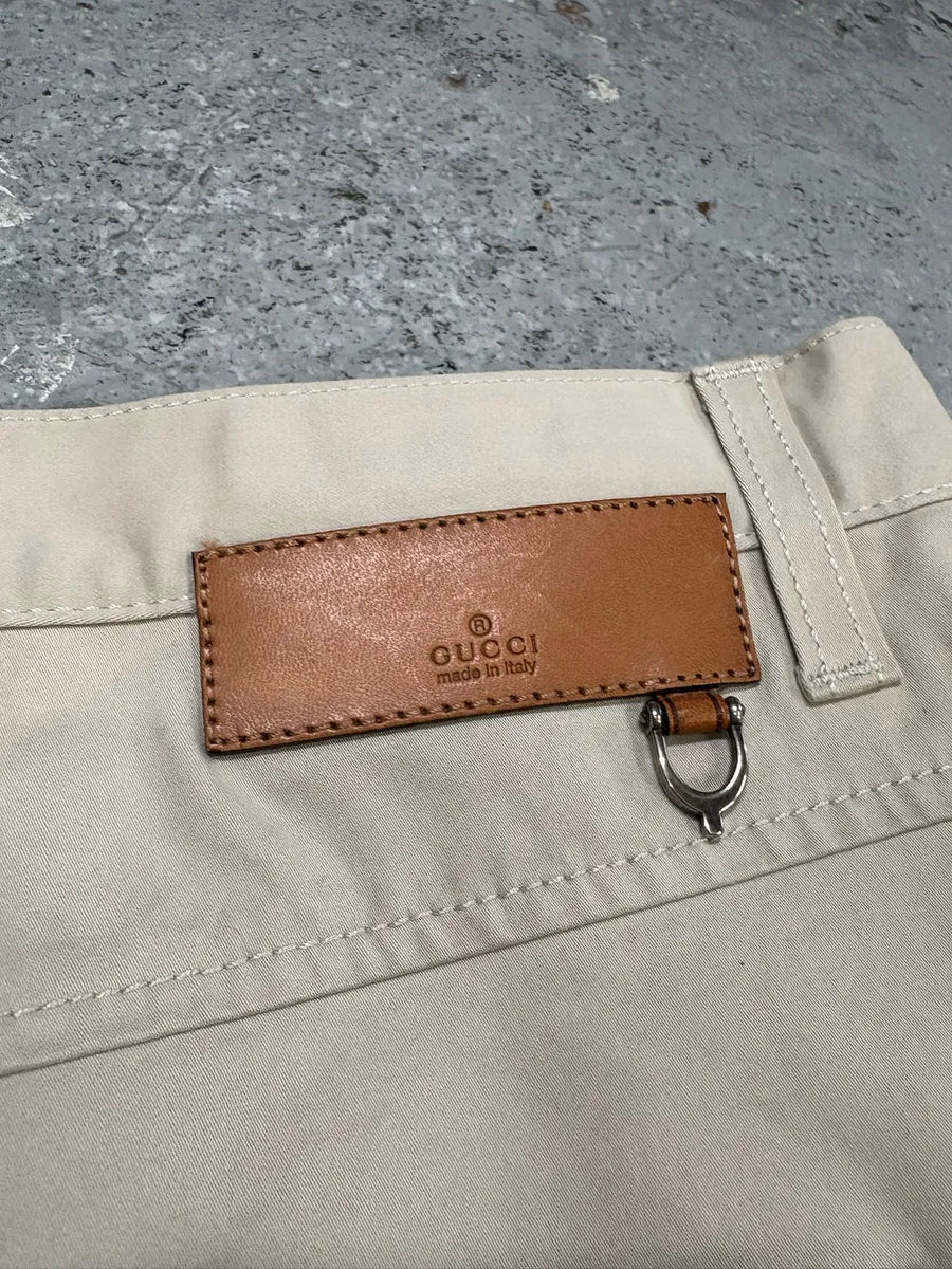 2000s Gucci Beige Pure Regular Chino Pants avJhIKQ 4