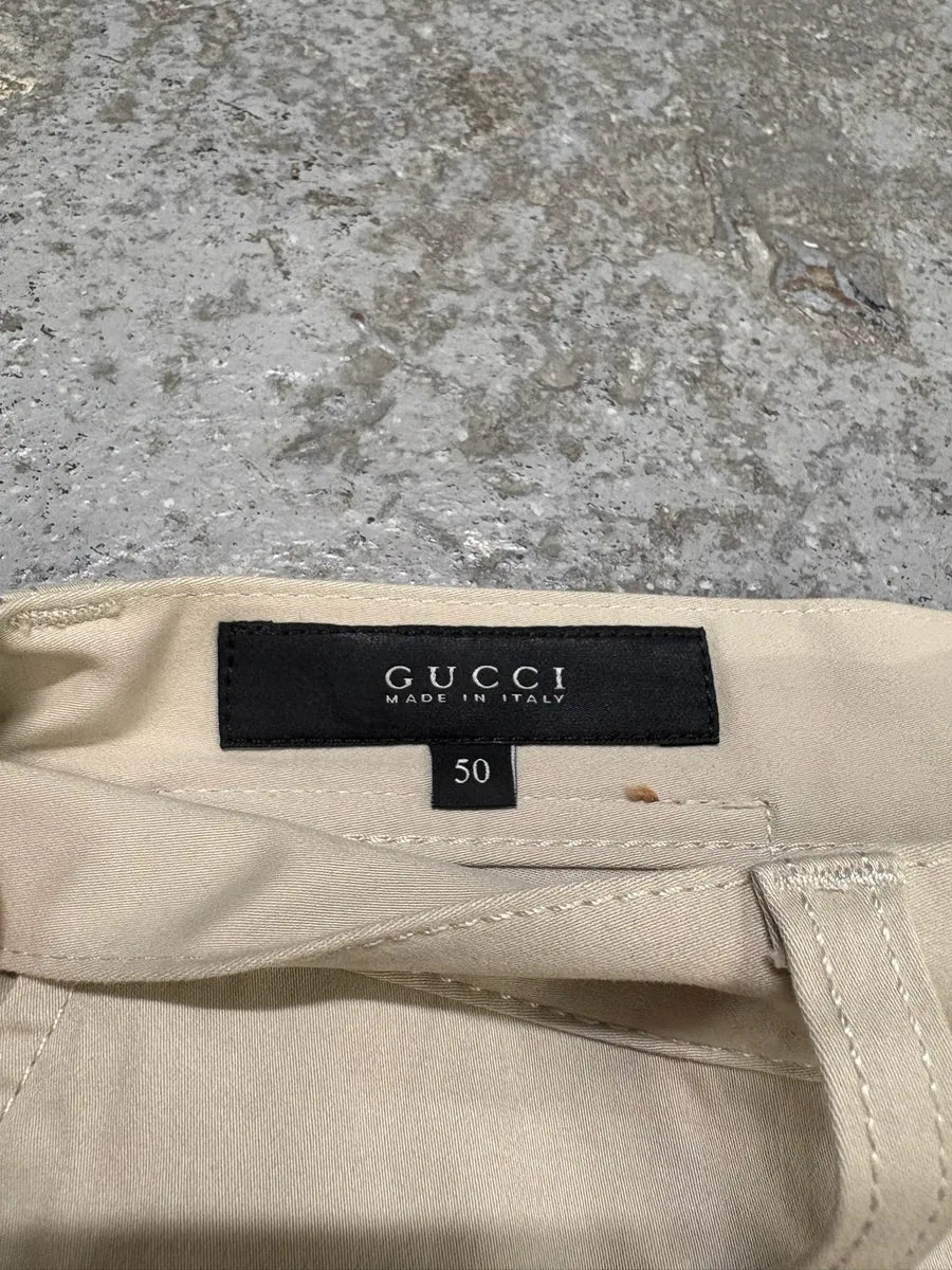 2000s Gucci Beige Pure Regular Chino Pants avJhIKQ 9