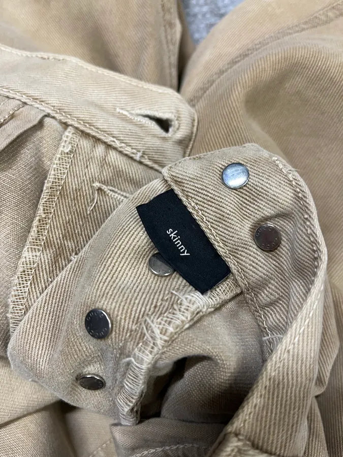 2000s Gucci Beige Relaxed Slim Pants NqlKwDV 11