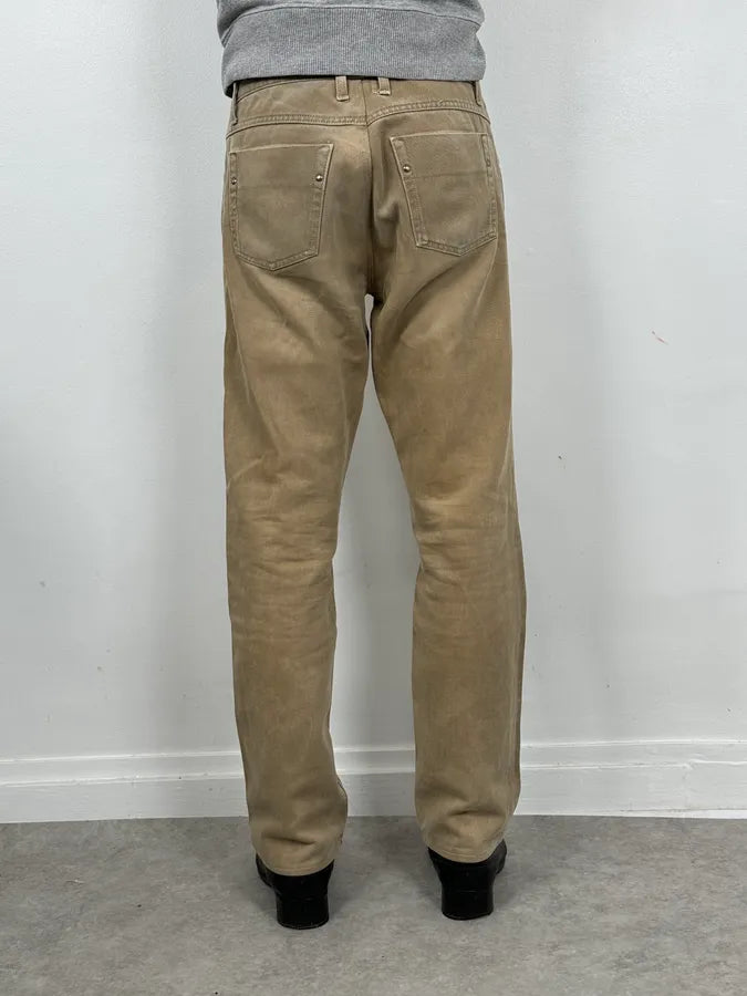 2000s Gucci Beige Relaxed Slim Pants NqlKwDV 3