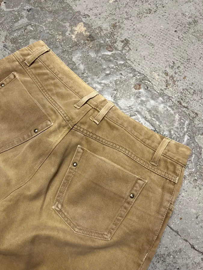 2000s Gucci Beige Relaxed Slim Pants NqlKwDV 8
