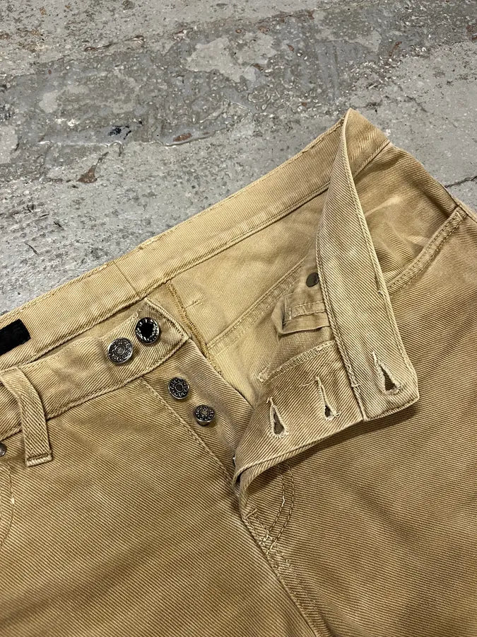 2000s Gucci Beige Relaxed Slim Pants NqlKwDV 9