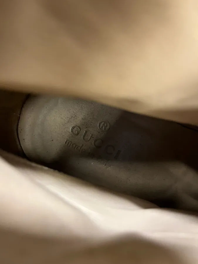 2000s Gucci Beige Suede Hiking Boots GCXElbO 8