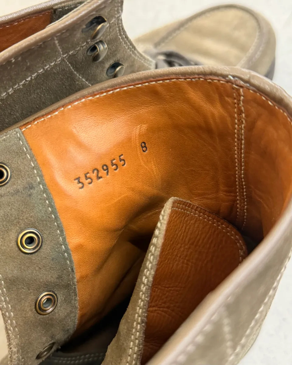 2000s Gucci Beige Suede Lace-Up Boots wHVKKlu 9