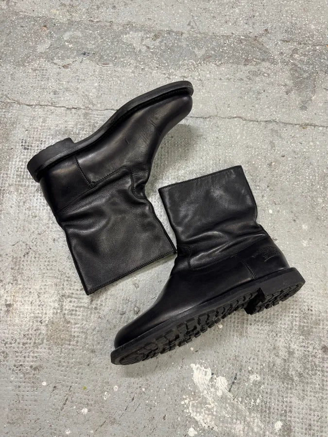 2000s Gucci Black Ankle Biker Leather Boots (42eu/us8.5) KyYvkAd 1