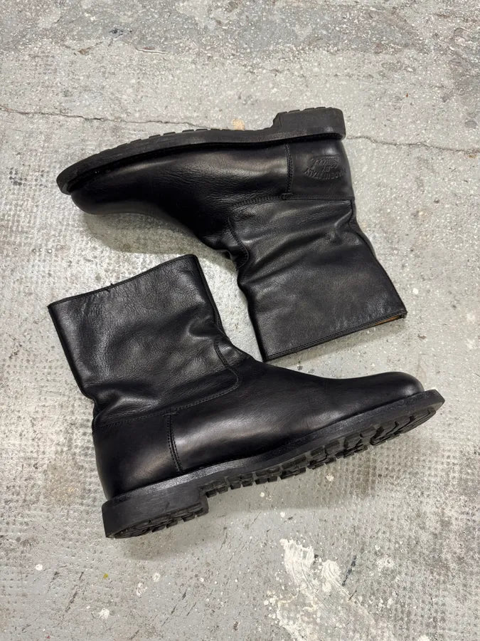 2000s Gucci Black Ankle Biker Leather Boots (42eu/us8.5) KyYvkAd 4