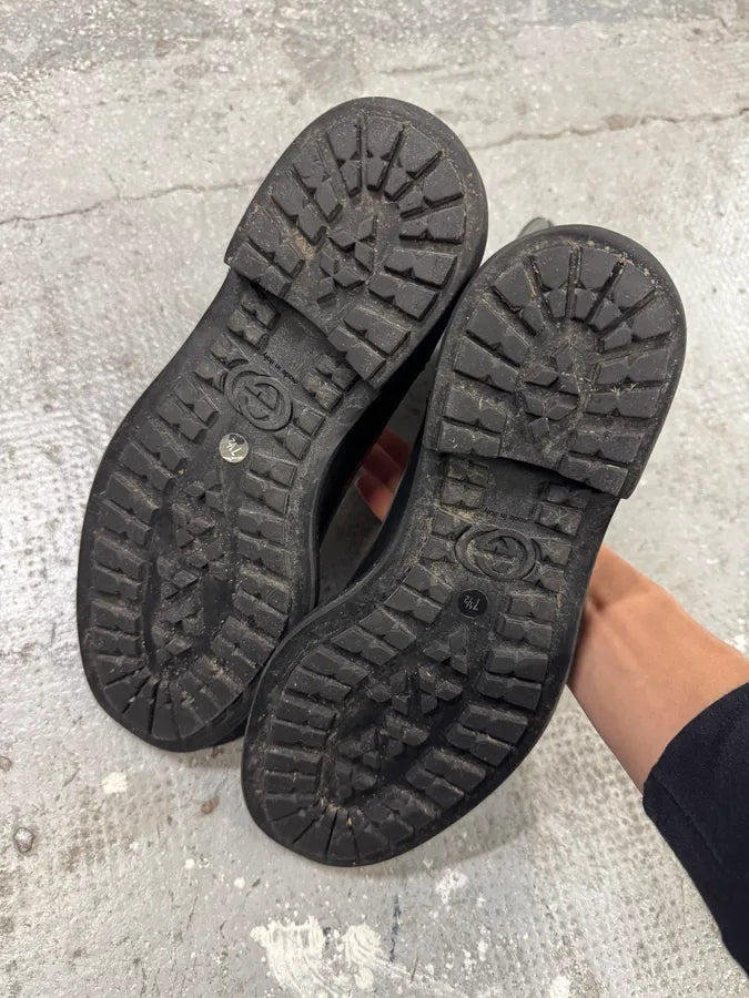 2000s Gucci Black Ankle Biker Leather Boots (42eu/us8.5) KyYvkAd 6