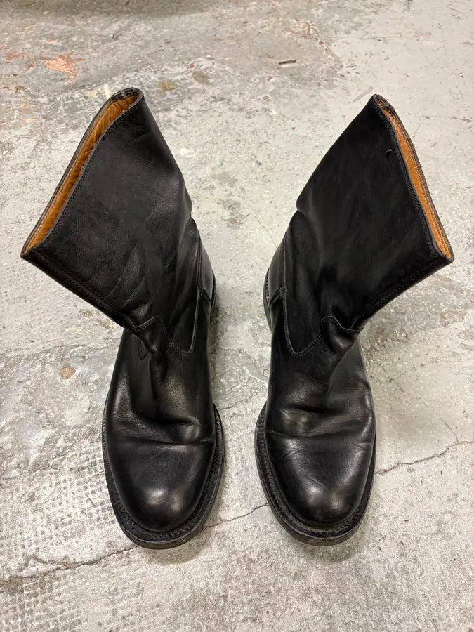 2000s Gucci Black Ankle Leather Boots GPNRcxu 1