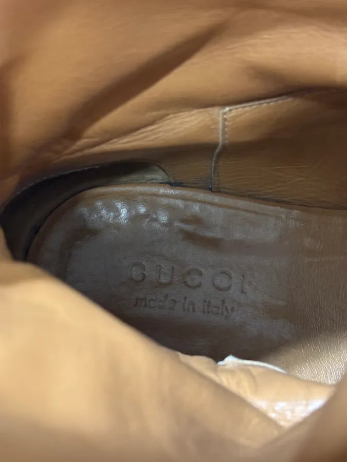 2000s Gucci Black Ankle Leather Boots GPNRcxu 10