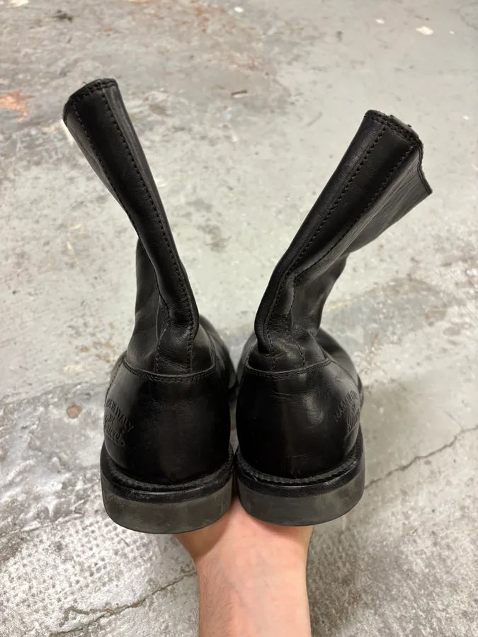 2000s Gucci Black Ankle Leather Boots GPNRcxu 6
