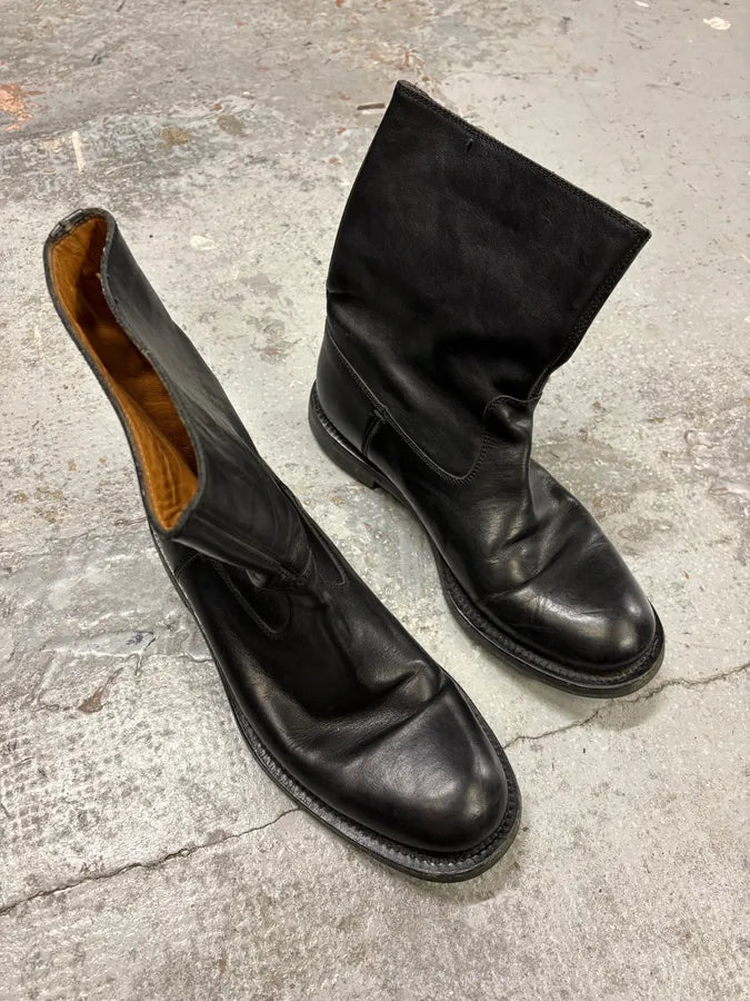 2000s Gucci Black Ankle Leather Boots GPNRcxu 3