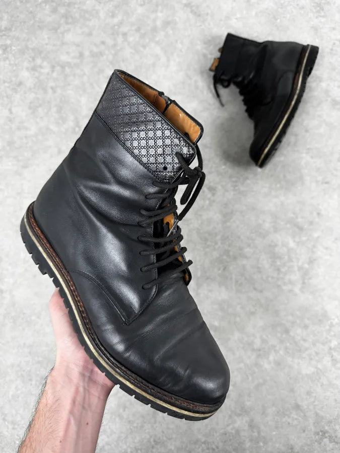 2000s Gucci Black Ankle Leather Boots wHJwquw 0