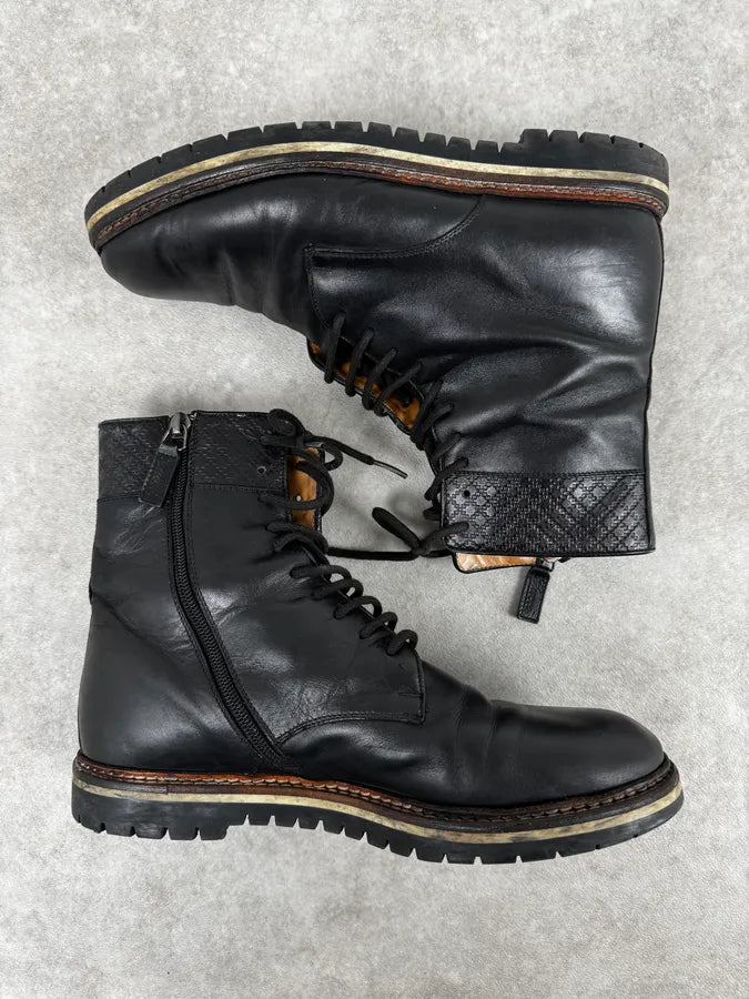 2000s Gucci Black Ankle Leather Boots wHJwquw 2