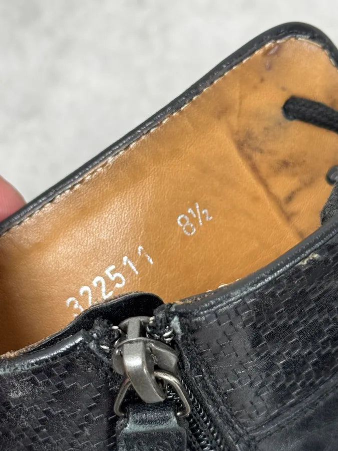 2000s Gucci Black Ankle Leather Boots wHJwquw 8