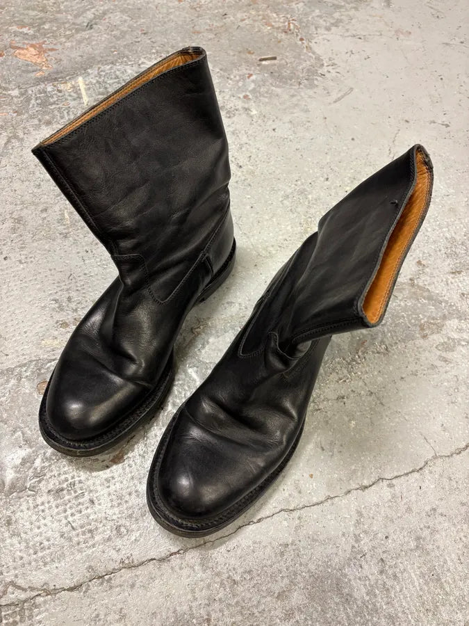 2000s Gucci Black Ankle Leather Boots GPNRcxu 2