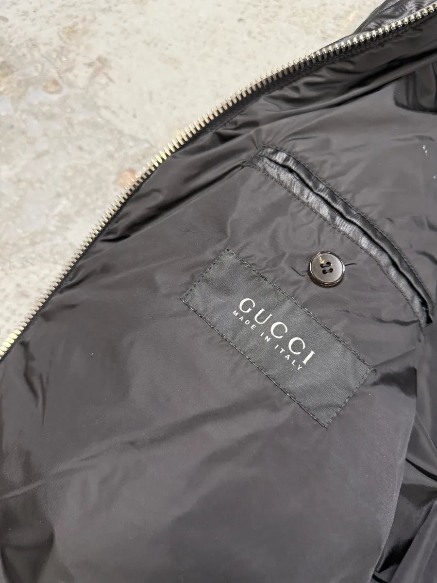 2000s Gucci Black Biker Avnat-Garde Puffer Jacket by Tom Ford xHHxWMb 11
