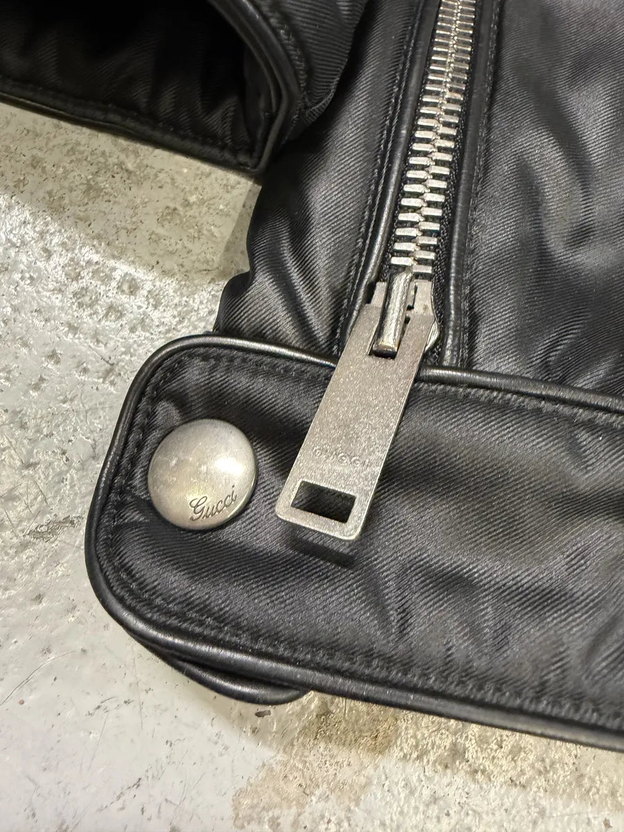 2000s Gucci Black Biker Avnat-Garde Puffer Jacket by Tom Ford xHHxWMb 13