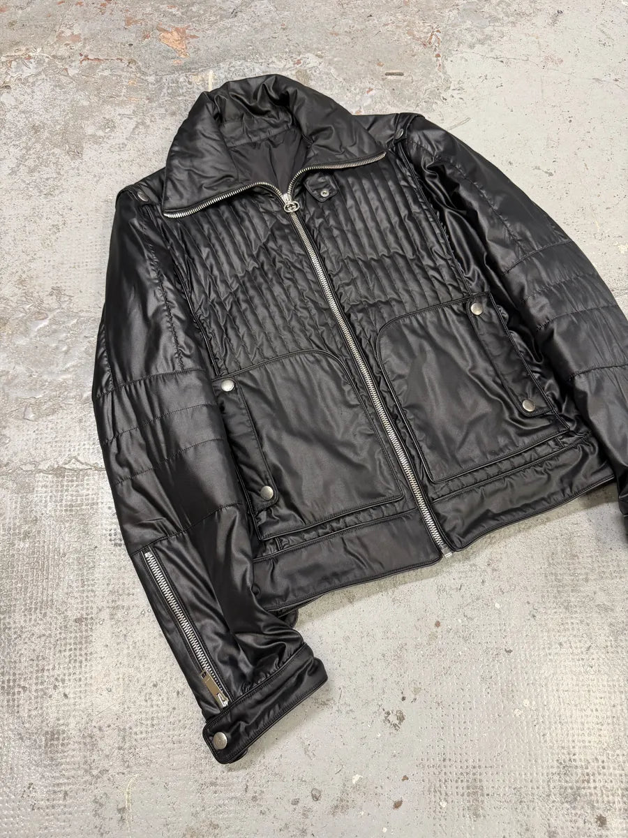 2000s Gucci Black Biker Avnat-Garde Puffer Jacket by Tom Ford xHHxWMb 7