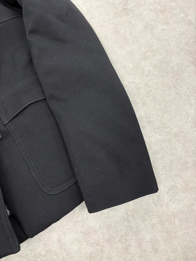SS2007 Gucci Black Buttoned Hooded Wool Jacket by Frida Giannini gCgTrTP 7