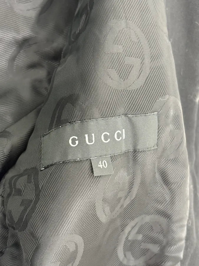 SS2007 Gucci Black Buttoned Hooded Wool Jacket by Frida Giannini gCgTrTP 8