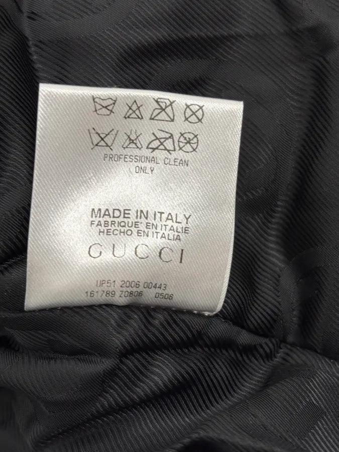 SS2007 Gucci Black Buttoned Hooded Wool Jacket by Frida Giannini gCgTrTP 9