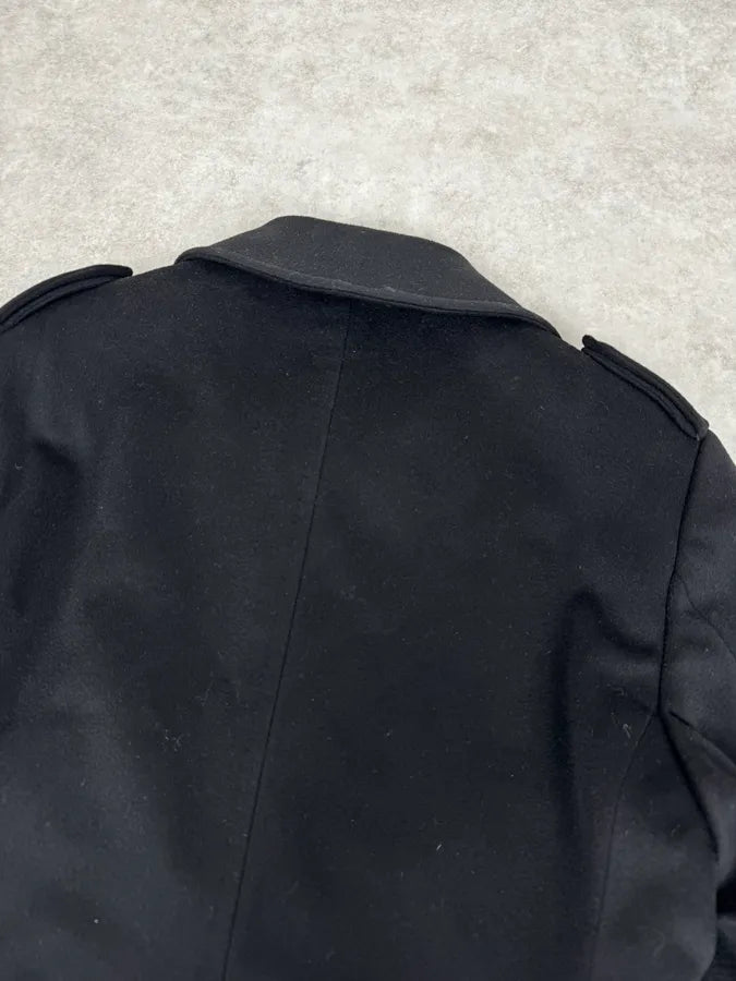 AW2002 Gucci Black Buttoned Trench Coat by Tom Ford IWAtwot 7