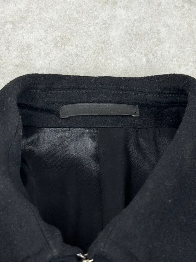 AW2002 Gucci Black Buttoned Trench Coat by Tom Ford IWAtwot 12