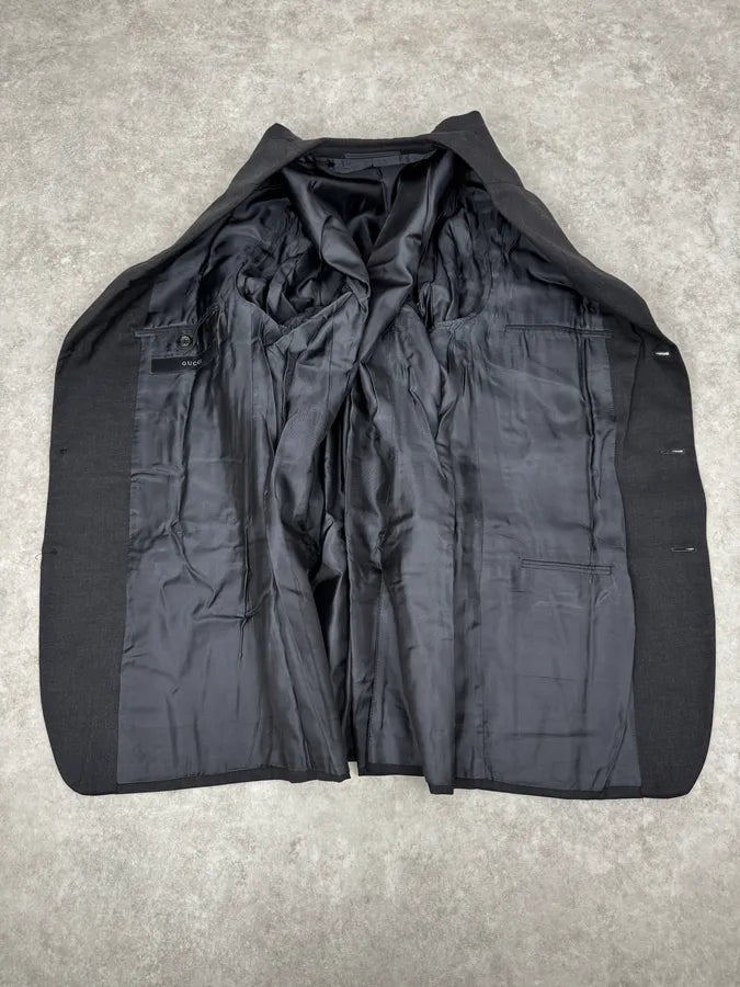 2000s Gucci Black Classy Tailored Blazer & Pants USSTgYE 12