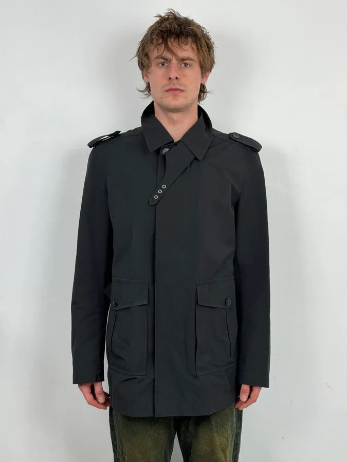 2000s Gucci Black Classy Windbreaker Jacket YmlkiGl 0