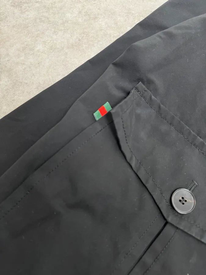 2000s Gucci Black Classy Windbreaker Jacket YmlkiGl 5