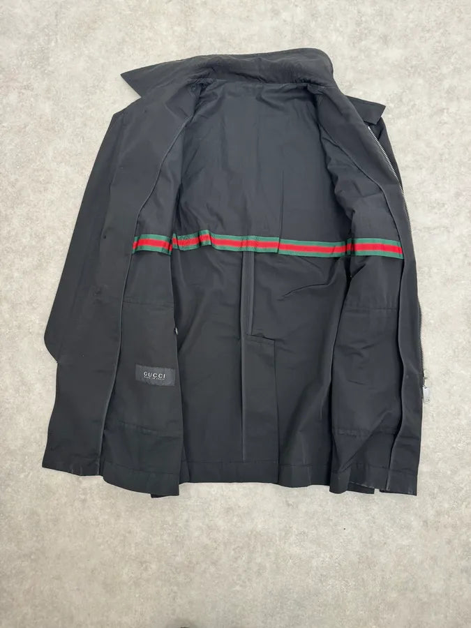 2000s Gucci Black Classy Windbreaker Jacket YmlkiGl 9