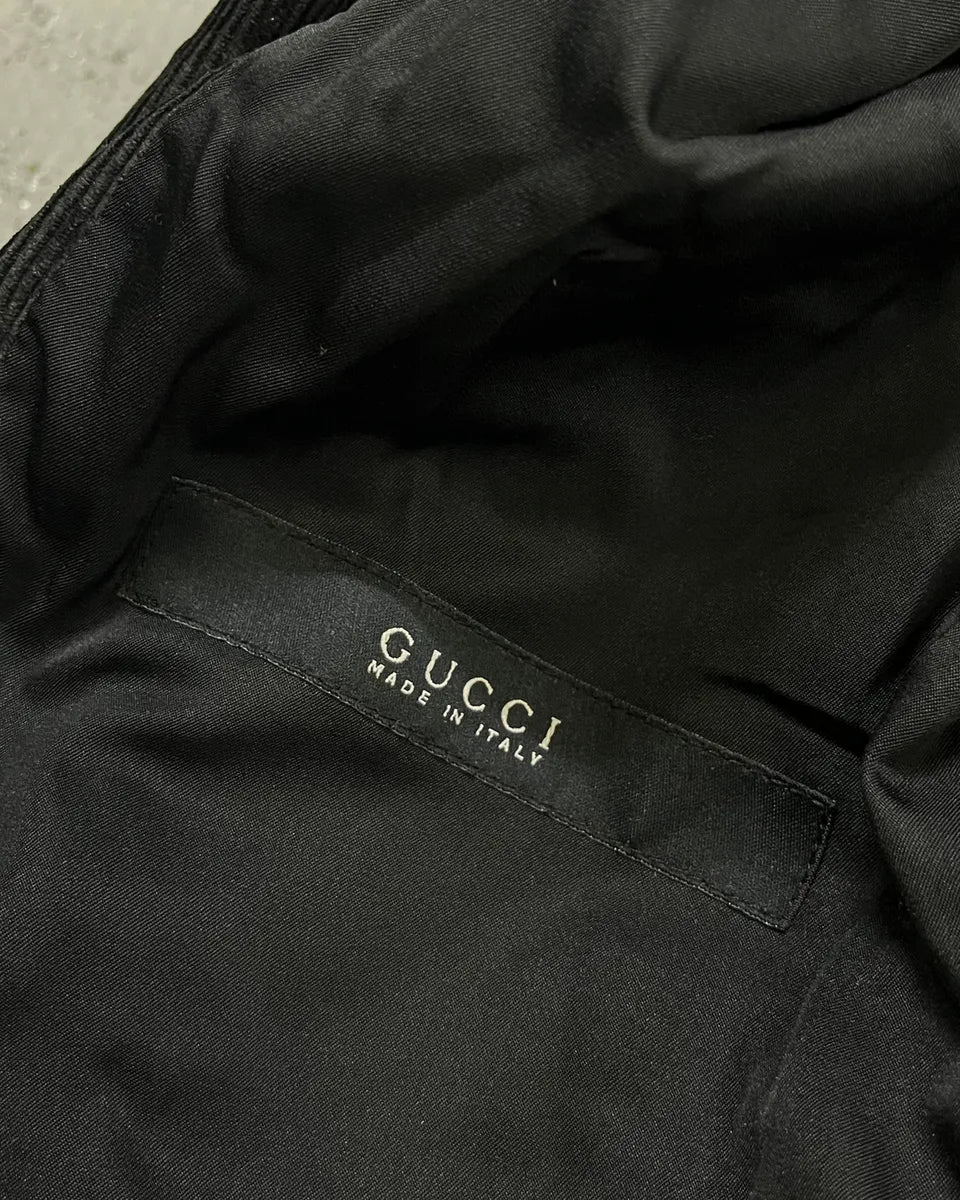 2000s Gucci Black Corduroy Fur Collar Jacket by Tom Ford qdOJuwi 8