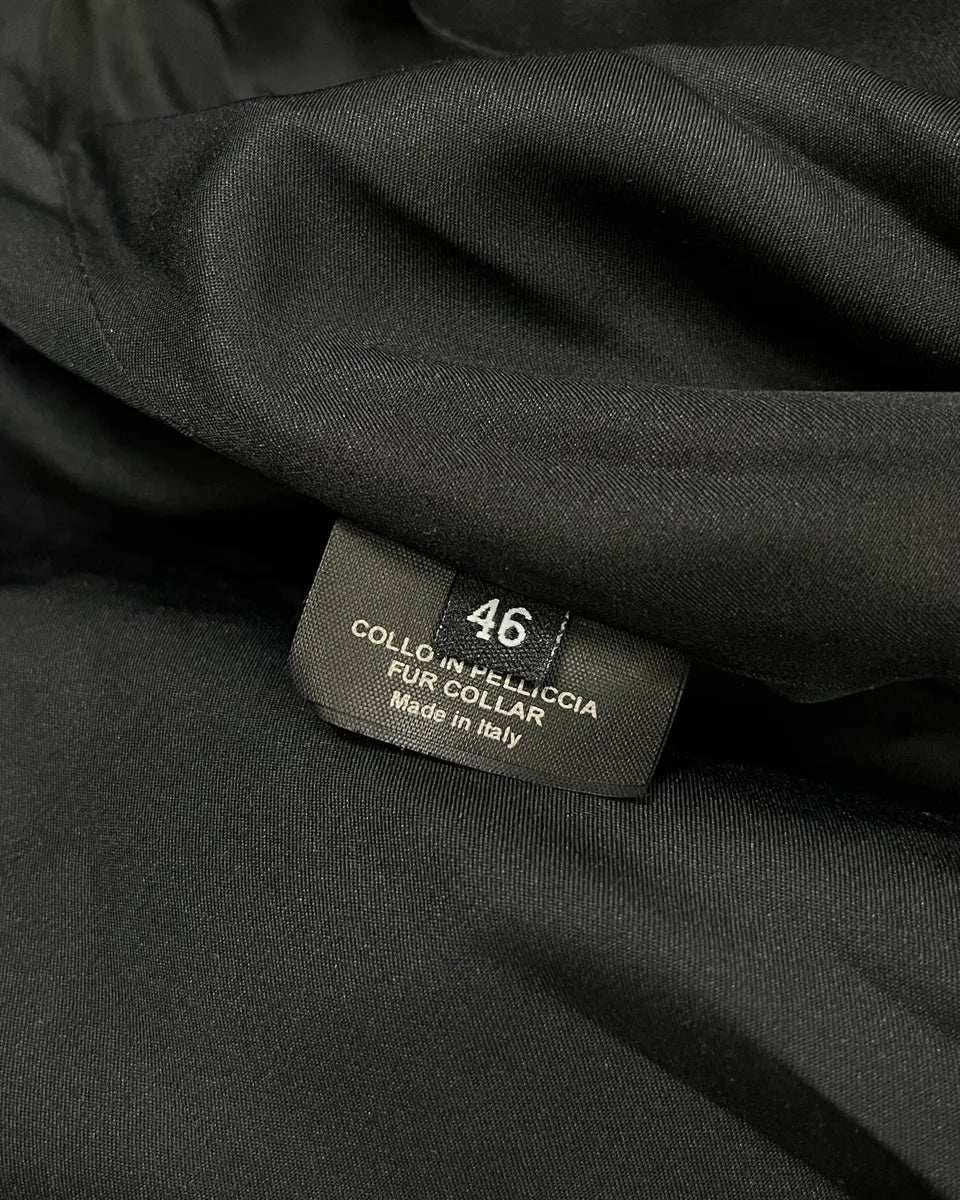 2000s Gucci Black Corduroy Fur Collar Jacket by Tom Ford qdOJuwi 9