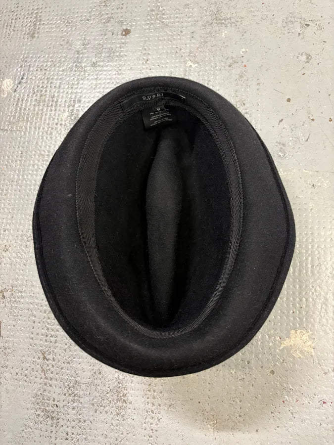 2000s Gucci Black Fedora Wool Hat vroDeOe 4