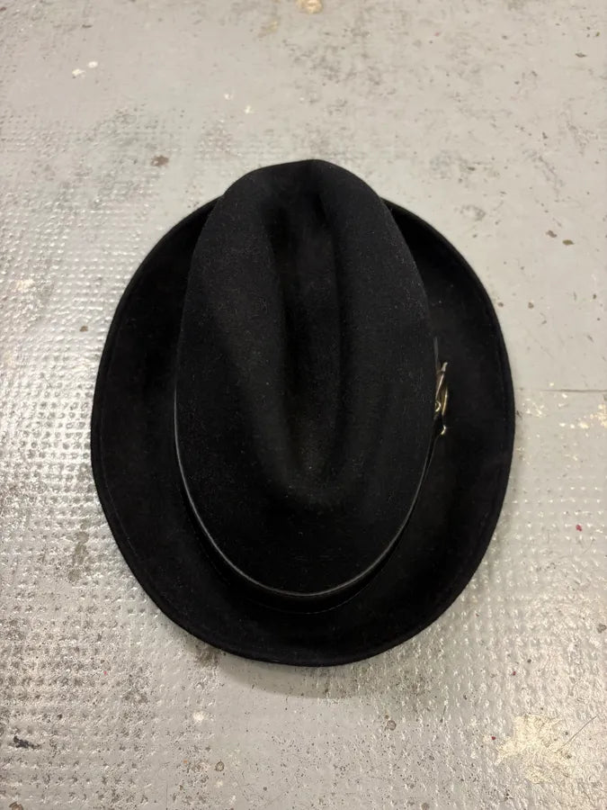 2000s Gucci Black Fedora Wool Hat vroDeOe 3