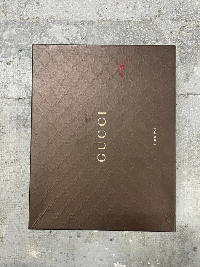 2000s Gucci Black High Leather Monogram Shoes (43eu/us9.5) 10