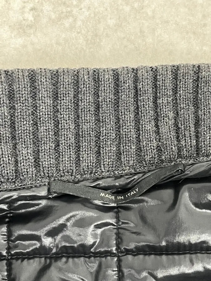 2000s Gucci Black Hybrid Leather Puffer Quilted Jacket jMOyeUu 10