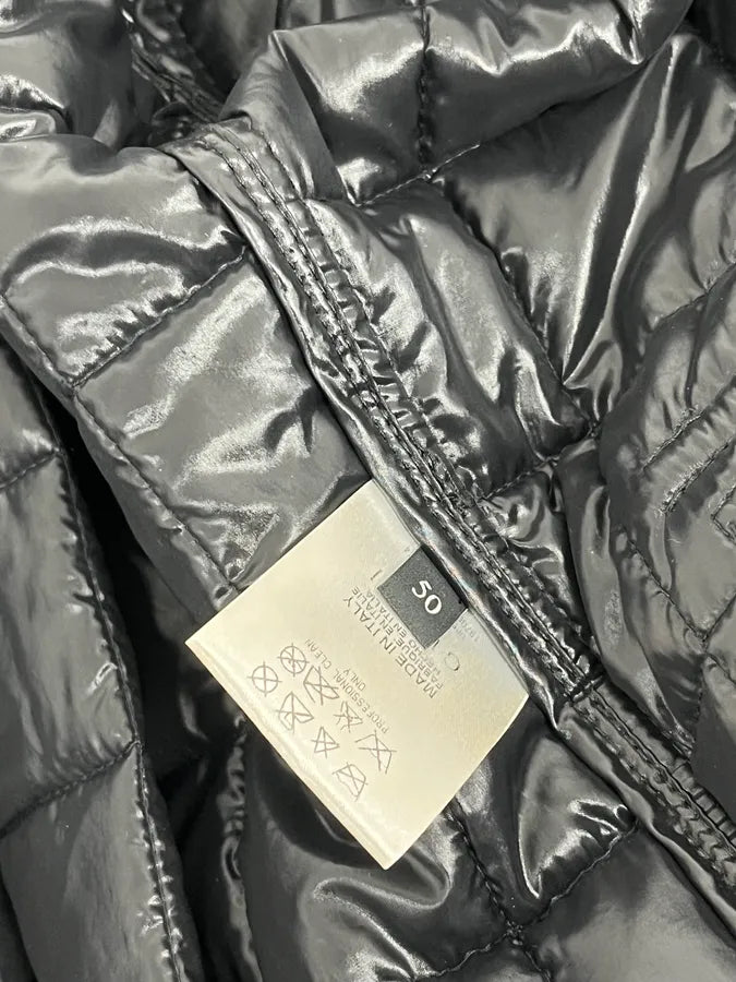 AW2008 Gucci Black Hybrid Leather Puffer Quilted Jacket by Frida Giannini jMOyeUu 11