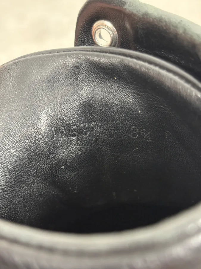 2000s Gucci Black Italian Leather High Sneakers DcIJvkL 8