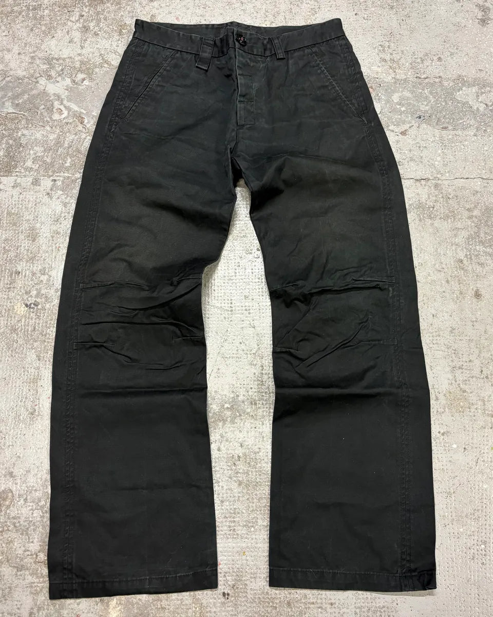 2000s Gucci Black Large Minimalist Pants YhszKlz 1