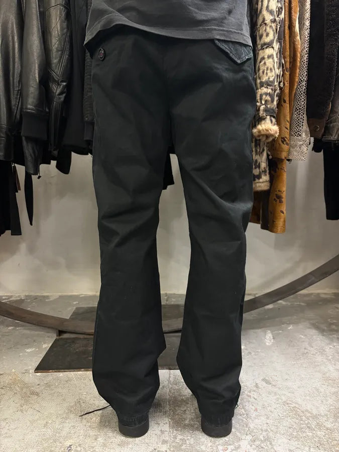 2000s Gucci Black Large Minimalist Pants YhszKlz 2