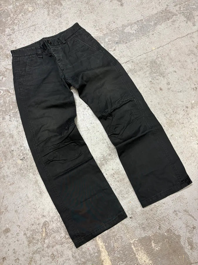 2000s Gucci Black Large Minimalist Pants YhszKlz 3
