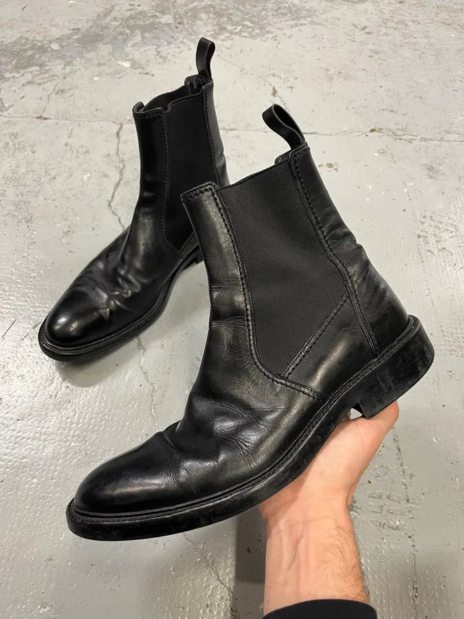 2000s Gucci Black Leather Ankle Boots oxpSfoR 0